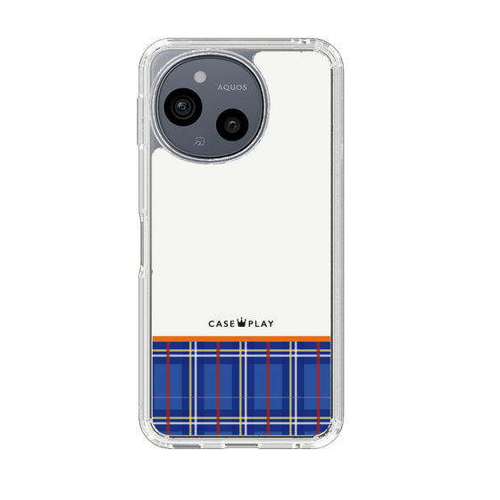 スリムプロテクションケース［ CASEPLAY Tartan Check - Blue ］