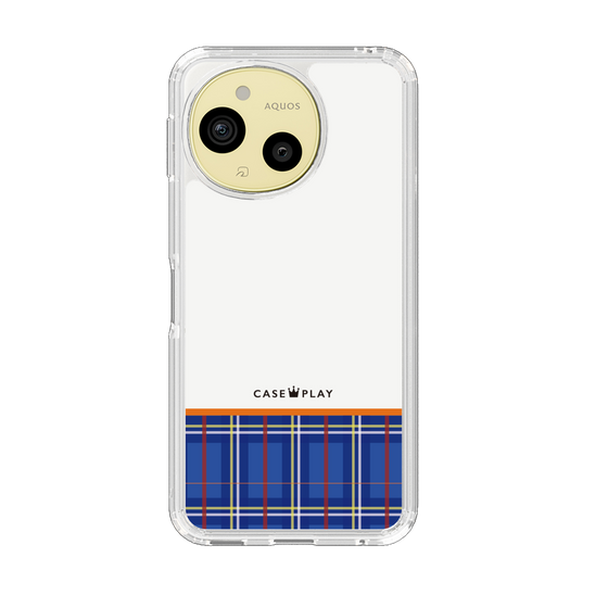 スリムプロテクションケース［ CASEPLAY Tartan Check - Blue ］