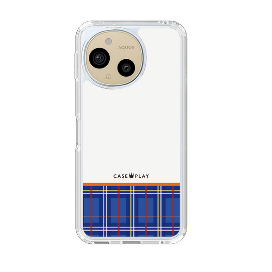 スリムプロテクションケース［ CASEPLAY Tartan Check - Blue ］