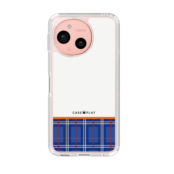 スリムプロテクションケース［ CASEPLAY Tartan Check - Blue ］