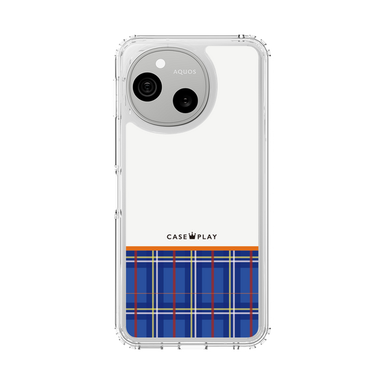 スリムプロテクションケース［ CASEPLAY Tartan Check - Blue ］