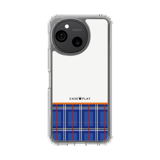 スリムプロテクションケース［ CASEPLAY Tartan Check - Blue ］