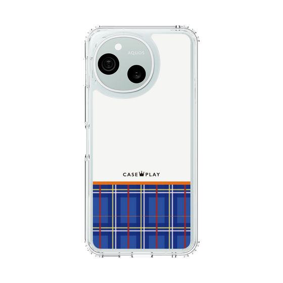 スリムプロテクションケース［ CASEPLAY Tartan Check - Blue ］