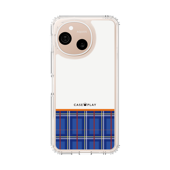 スリムプロテクションケース［ CASEPLAY Tartan Check - Blue ］