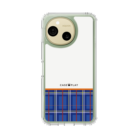 スリムプロテクションケース［ CASEPLAY Tartan Check - Blue ］