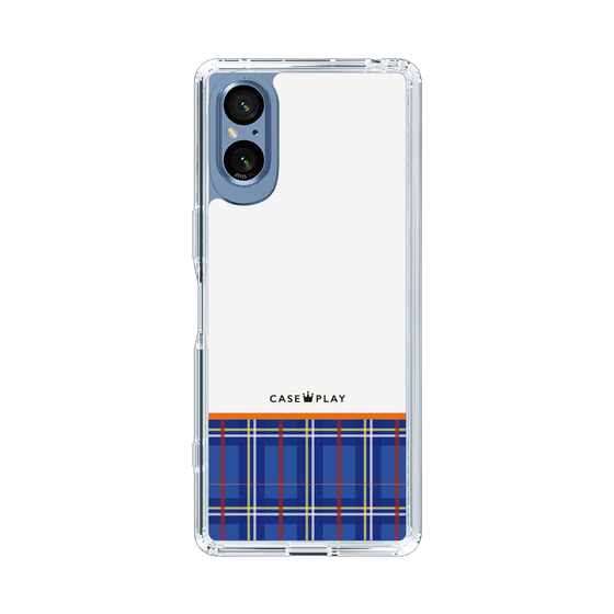 スリムプロテクションケース［ CASEPLAY Tartan Check - Blue ］