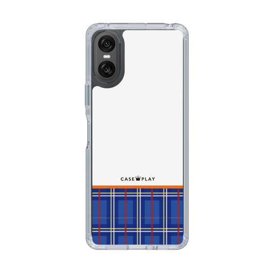 スリムプロテクションケース［ CASEPLAY Tartan Check - Blue ］