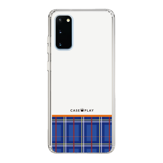 スリムプロテクションケース［ CASEPLAY Tartan Check - Blue ］