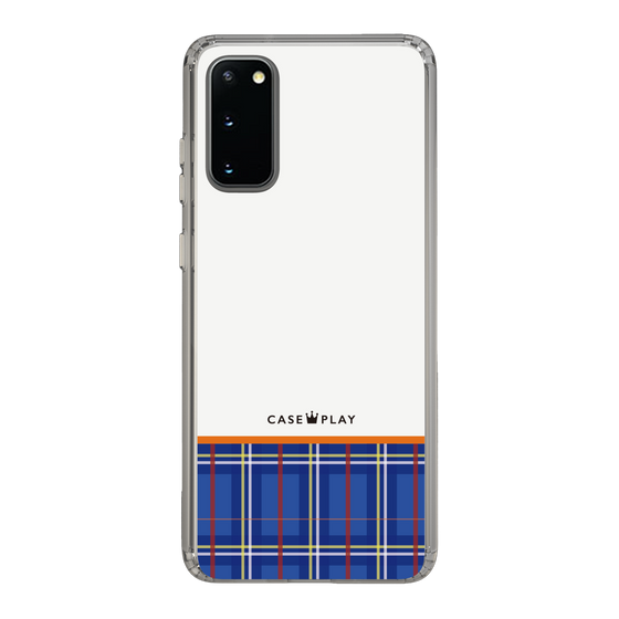 スリムプロテクションケース［ CASEPLAY Tartan Check - Blue ］