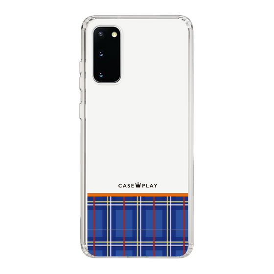 スリムプロテクションケース［ CASEPLAY Tartan Check - Blue ］