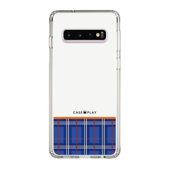 スリムプロテクションケース［ CASEPLAY Tartan Check - Blue ］