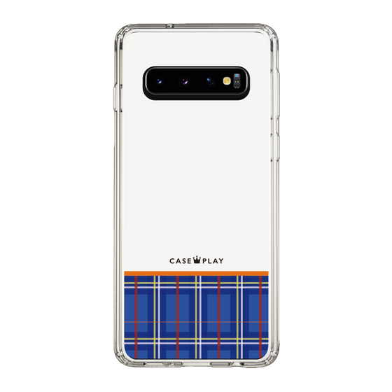 スリムプロテクションケース［ CASEPLAY Tartan Check - Blue ］