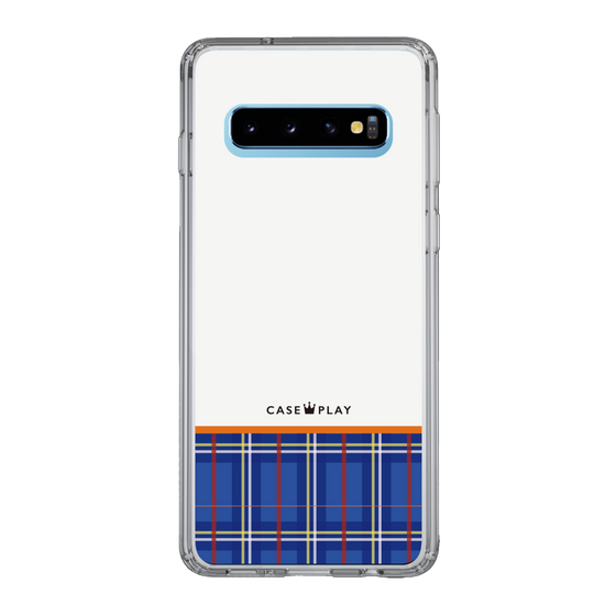 スリムプロテクションケース［ CASEPLAY Tartan Check - Blue ］