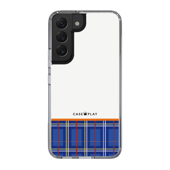 スリムプロテクションケース［ CASEPLAY Tartan Check - Blue ］