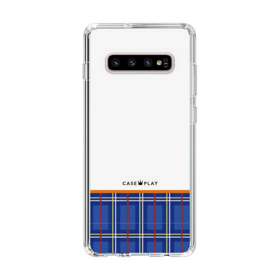 スリムプロテクションケース［ CASEPLAY Tartan Check - Blue ］