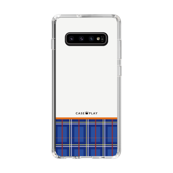 スリムプロテクションケース［ CASEPLAY Tartan Check - Blue ］