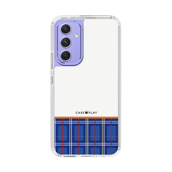 スリムプロテクションケース［ CASEPLAY Tartan Check - Blue ］