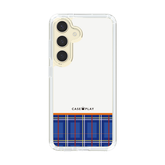 スリムプロテクションケース［ CASEPLAY Tartan Check - Blue ］