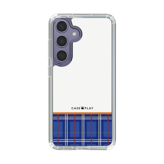 スリムプロテクションケース［ CASEPLAY Tartan Check - Blue ］