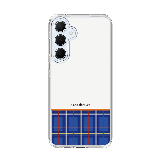 スリムプロテクションケース［ CASEPLAY Tartan Check - Blue ］