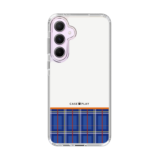 スリムプロテクションケース［ CASEPLAY Tartan Check - Blue ］