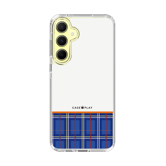 スリムプロテクションケース［ CASEPLAY Tartan Check - Blue ］