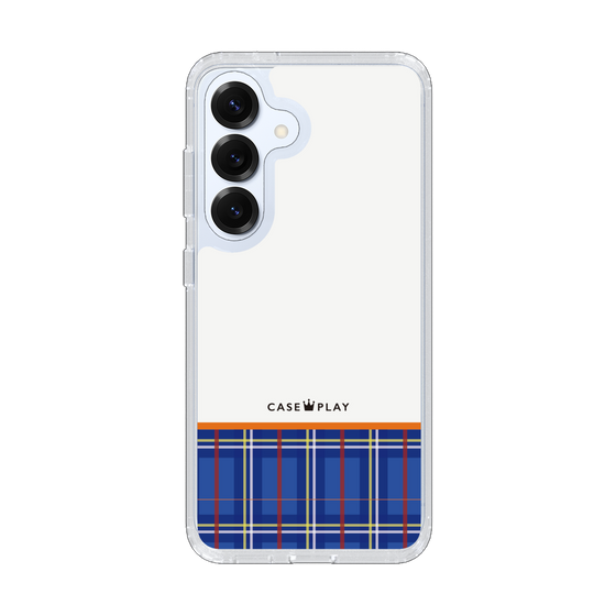 スリムプロテクションケース［ CASEPLAY Tartan Check - Blue ］