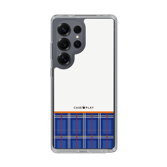 スリムプロテクションケース［ CASEPLAY Tartan Check - Blue ］