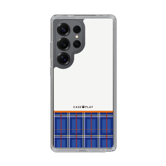 スリムプロテクションケース［ CASEPLAY Tartan Check - Blue ］