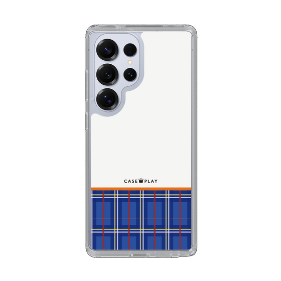 スリムプロテクションケース［ CASEPLAY Tartan Check - Blue ］