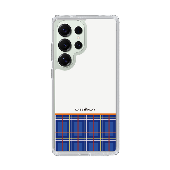 スリムプロテクションケース［ CASEPLAY Tartan Check - Blue ］