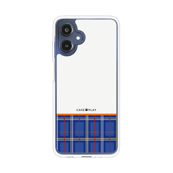 スリムプロテクションケース［ CASEPLAY Tartan Check - Blue ］