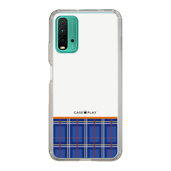 スリムプロテクションケース［ CASEPLAY Tartan Check - Blue ］