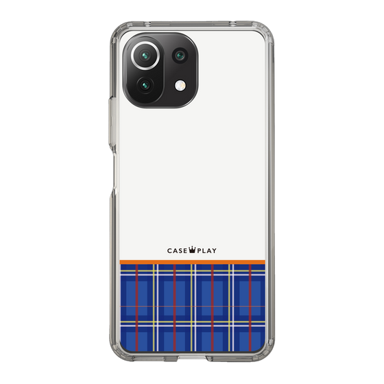 スリムプロテクションケース［ CASEPLAY Tartan Check - Blue ］