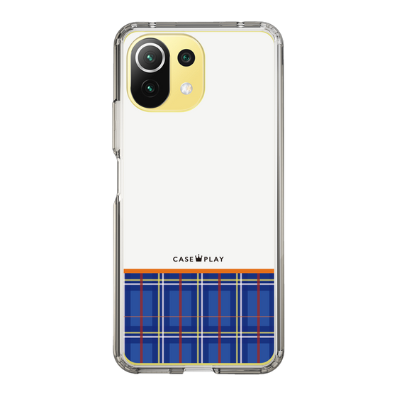 スリムプロテクションケース［ CASEPLAY Tartan Check - Blue ］