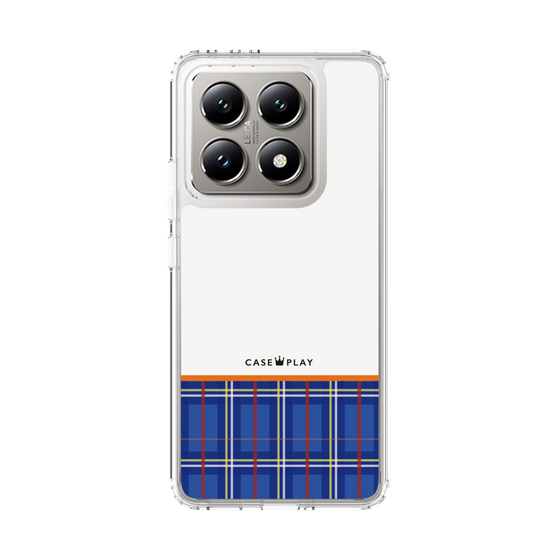 スリムプロテクションケース［ CASEPLAY Tartan Check - Blue ］