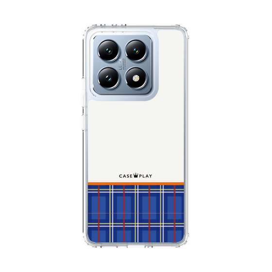 スリムプロテクションケース［ CASEPLAY Tartan Check - Blue ］