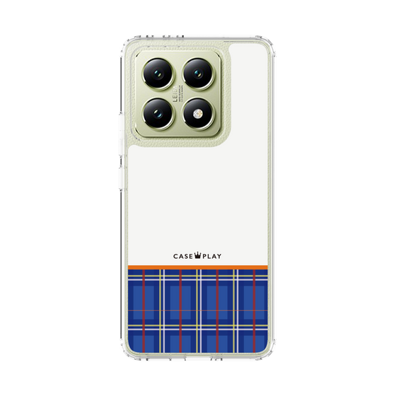 スリムプロテクションケース［ CASEPLAY Tartan Check - Blue ］