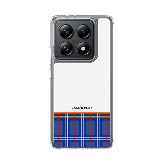 スリムプロテクションケース［ CASEPLAY Tartan Check - Blue ］