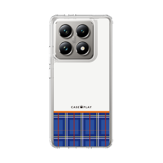 スリムプロテクションケース［ CASEPLAY Tartan Check - Blue ］