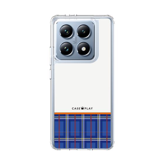 スリムプロテクションケース［ CASEPLAY Tartan Check - Blue ］