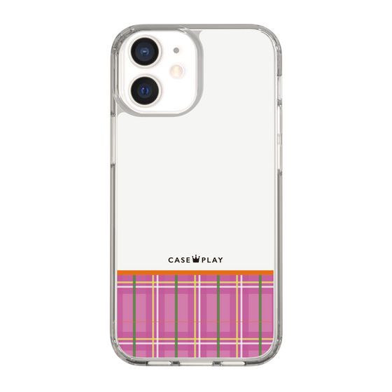 スリムプロテクションケース［ CASEPLAY Tartan Check - Pink ］