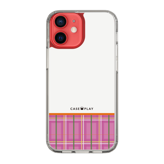 スリムプロテクションケース［ CASEPLAY Tartan Check - Pink ］