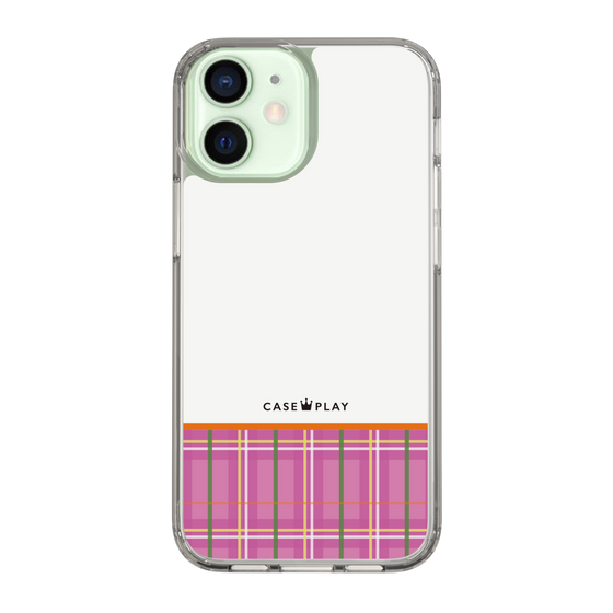 スリムプロテクションケース［ CASEPLAY Tartan Check - Pink ］