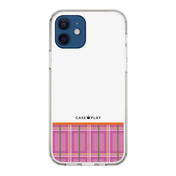 スリムプロテクションケース［ CASEPLAY Tartan Check - Pink ］