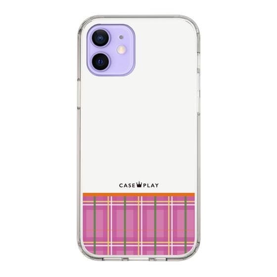 スリムプロテクションケース［ CASEPLAY Tartan Check - Pink ］