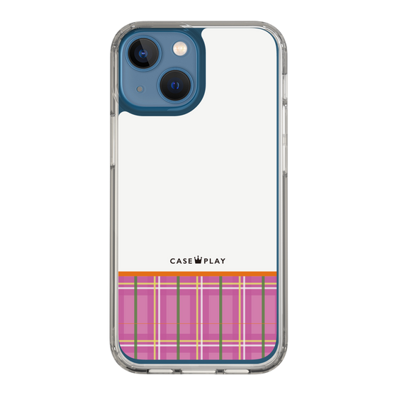 スリムプロテクションケース［ CASEPLAY Tartan Check - Pink ］