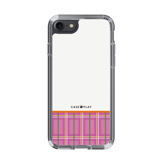 スリムプロテクションケース［ CASEPLAY Tartan Check - Pink ］