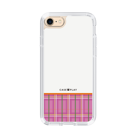 スリムプロテクションケース［ CASEPLAY Tartan Check - Pink ］