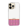 スリムプロテクションケース［ CASEPLAY Tartan Check - Pink ］